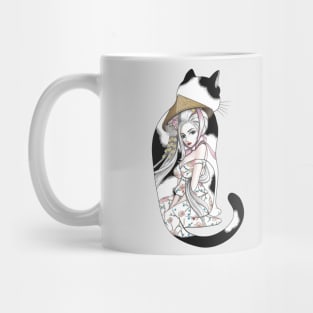 Geisha Cat Tattoo Mug